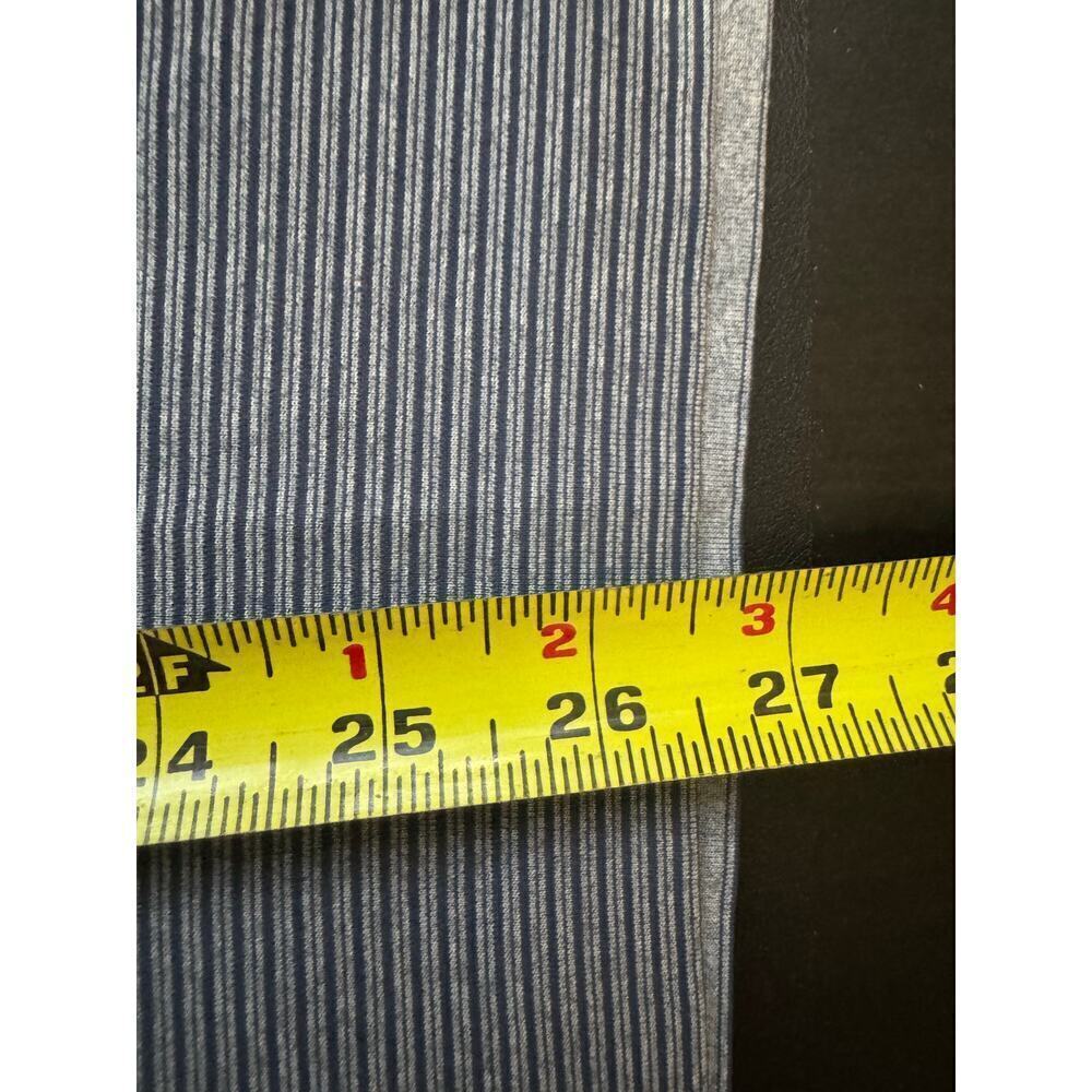 Lululemon Metal Vent Tech Polo Shirt Seamless Striped In Blue Grey Size Small - Picture 11 of 11